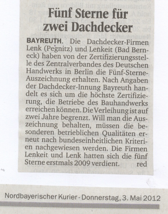 Dachdecker-Innung Bayreuth-Kulmbach